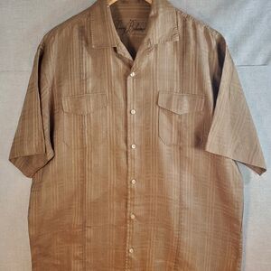 Tommy Bahama Tan Casual Button Down Shirt